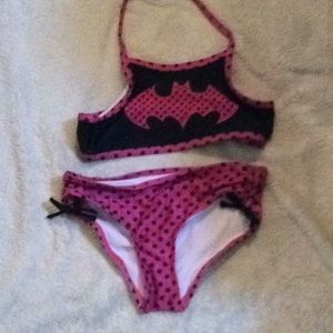 Girls Batman two piece swimsuit